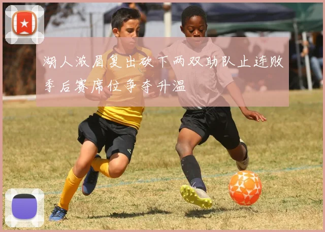 湖人浓眉复出砍下两双助队止连败季后赛席位争夺升温